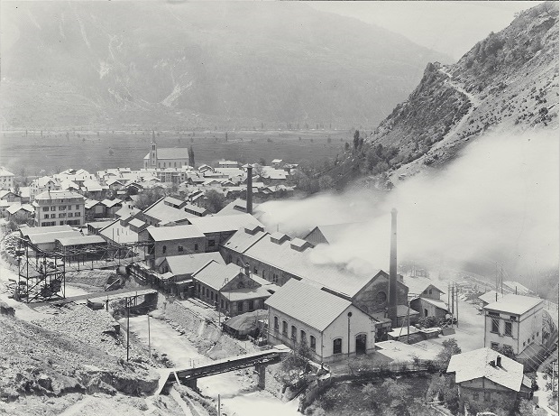 Lonza’s first hydroelectric plant in Gampel.