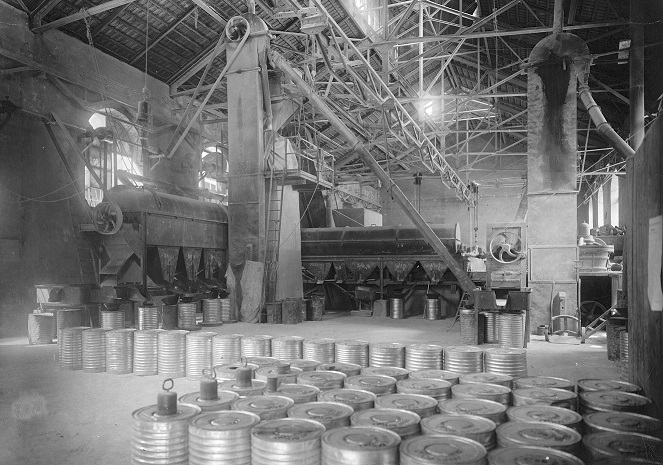 A sorting facility in Gampel.